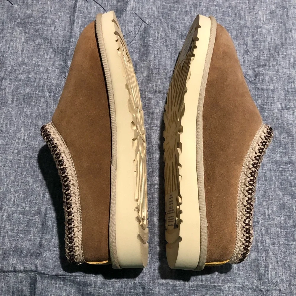 UGG Tasman Mashup Mens Brown Red Slip On Shoes Sz 10 Style 1123658 RARE